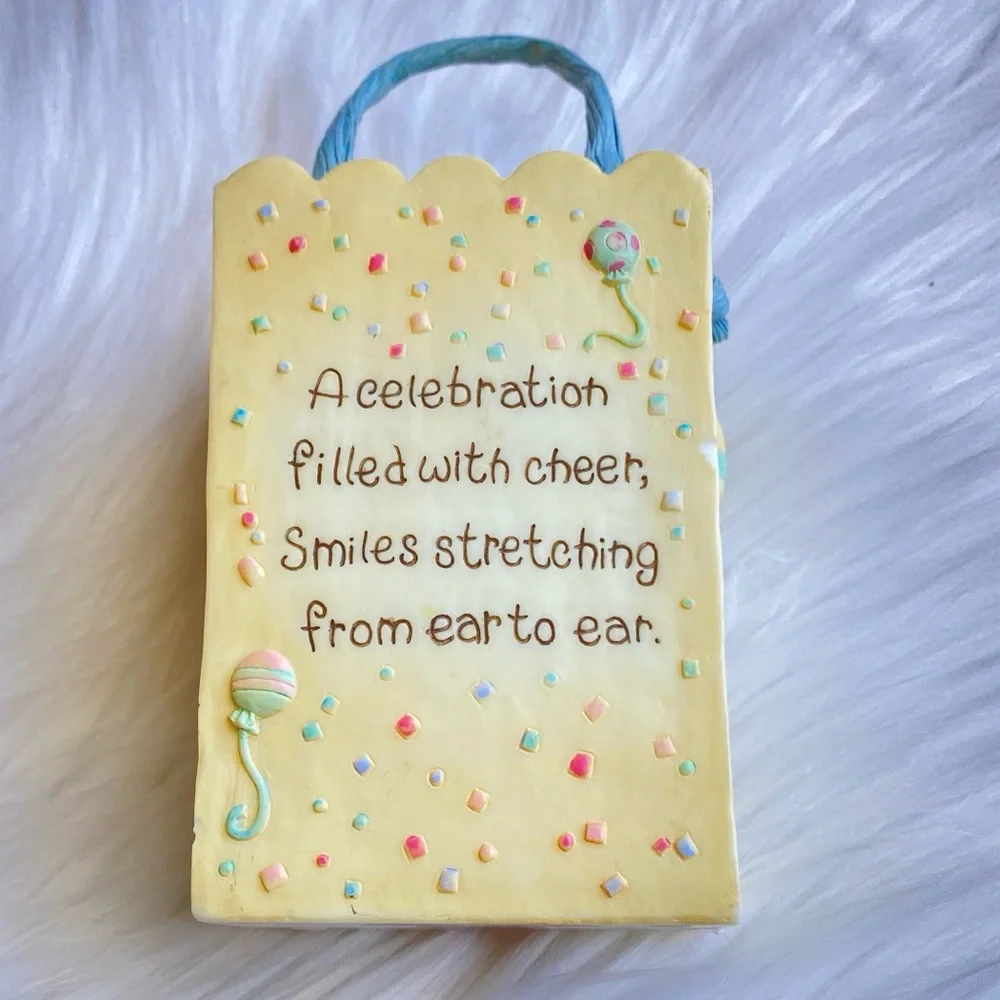 Vintage 1995 Precious Moments Birthday Figurine “Basket” - Picture 4 of 11